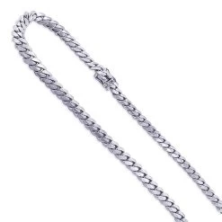 14K White Gold Miami Cuban Link Curb Chain 5.6mm 22-40in
