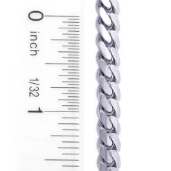 14K White Gold Miami Cuban Link Curb Chain 5.6mm 22-40in -Fashion Accessories Shop white gold miami cuban link curb chain 56mm 14k 22 40in 3