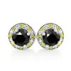 White Yellow And Black Diamond Stud Earrings 2.20ct 14K White Gold -Fashion Accessories Shop white yellow and black diamond stud earrings 220ct 14k gold 1