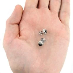 White Yellow And Black Diamond Stud Earrings 2.20ct 14K White Gold -Fashion Accessories Shop white yellow and black diamond stud earrings 220ct 14k gold 3