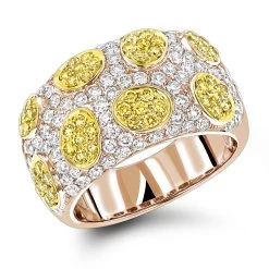 White Yellow Diamond Band 2.38ct 14K White Gold Unique Ladies Ring -Fashion Accessories Shop white yellow diamond band 238ct 14k p 40948 ro