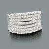 Wide Designer Diamond Ring For Women 1.15ct 10K White Gold -Fashion Accessories Shop wide designer diamond ring for women 115ct 10k gold 1