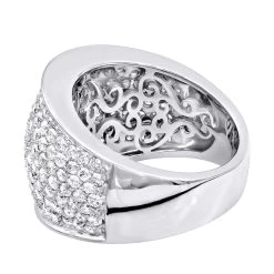Women's 14K White Gold Pave Diamond Fashion Ring 3.6ct Wedding Band 11 Women's 14K White Gold Pave Diamond Fashion Ring 3.6ct Wedding Band -Fashion Accessories Shop womens 14k gold pave diamond fashion ring 36ct wedding band backwh