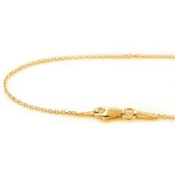 Women's Solid 14K Yellow Gold Chain 16-18in 1mm