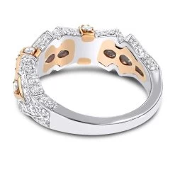 Women's Two Tone 14K White Gold Vintage Diamond Ring 1 Ct -Fashion Accessories Shop womens 18k two tone gold vintage diamond ring 135ct p 50 backwh