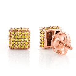 Yellow Diamond Stud Earrings 0.53ct 10K Yellow Gold -Fashion Accessories Shop yellow diamond stud earrings 053ct 10k gold p 45690 ro