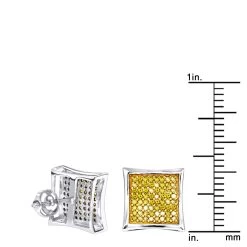 Yellow Diamond Stud Earrings 0.55ct 14K Yellow Gold -Fashion Accessories Shop yellow diamond stud earrings 068ct 14k gold p 49511 rulerwh