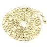 10K Yellow Gold Diamond Cut Figaro Chain 5.5mm 22-24in -Fashion Accessories Shop yellow gold diamond cut figaro chain 10k 55mm 22 24in 1