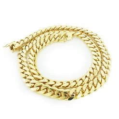 Men's Solid 14K Yellow Gold Miami Cuban Link Colossal Chain 14.5mm 22-40in -Fashion Accessories Shop yellow gold miami cuban link colossal chain 14k 145mm 22 40in 4