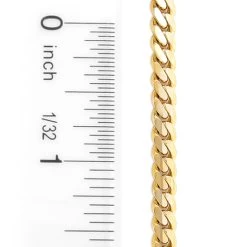 14K Yellow Gold Miami Cuban Link Curb Chain For Men 4mm 22-40in -Fashion Accessories Shop yellow gold miami cuban link curb chain 14k 4mm 22 40in 3