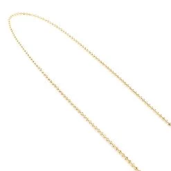 Men's 10K Yellow Gold Moon Cut Bead Chain 2mm; 22-40in -Fashion Accessories Shop yellow gold moon cut bead chain 10k 2mm 22 40in 2